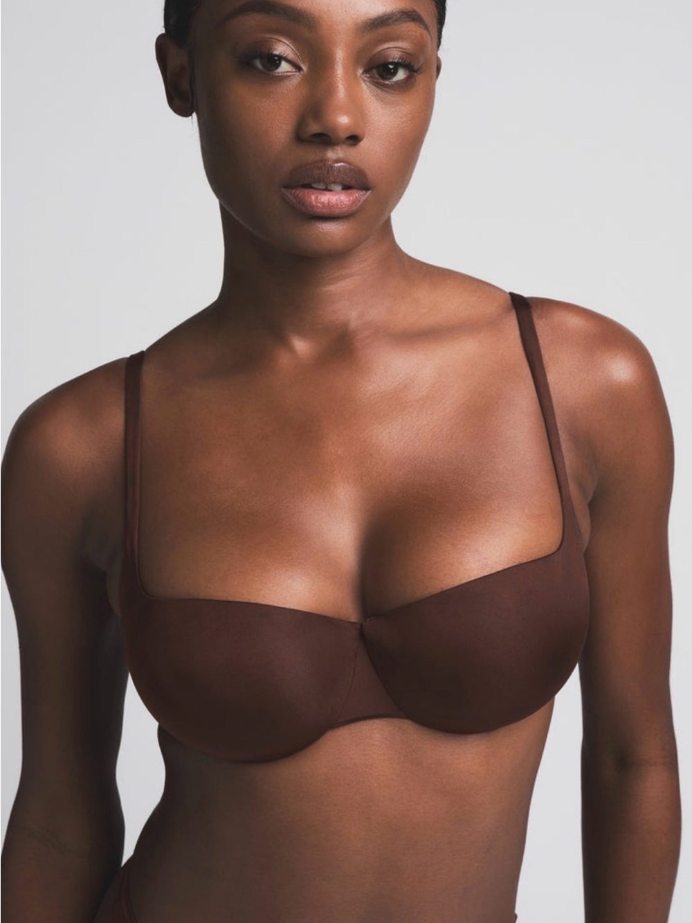 SKIMS Cocoa Ultimate Push up Balconette Bra
